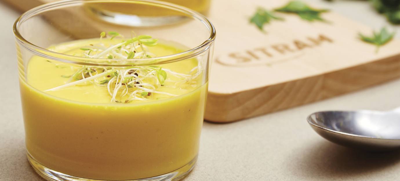 Recette de Soupe de carottes, gingembre et lait de coco par SITRAM